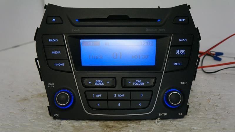 13-14 Hyundai Santa Fe AM/FM CD MP3 Bluetooth Radio OEM 96170-4Z1004X - Alshned Auto Parts