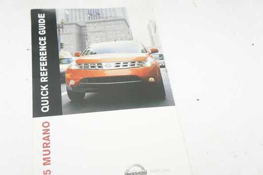 2005 Nissan Murano Reference Guide and Navigation System manual with Case - Alshned Auto Parts