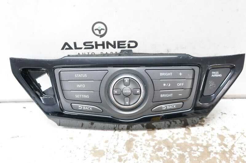 2014 Nissan Pathfinder Dash Navigation Control Panel 3KA0A 210250 OEM - Alshned Auto Parts