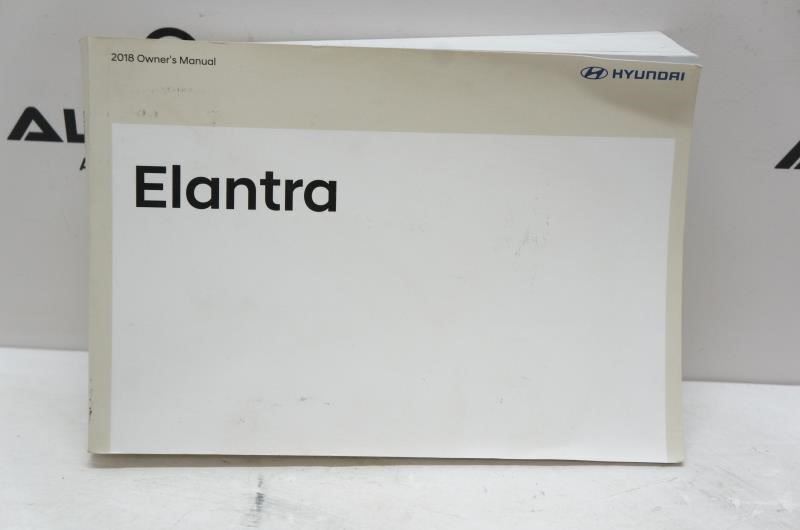 2018 Hyundai Elantra Owner's Manual - Alshned Auto Parts