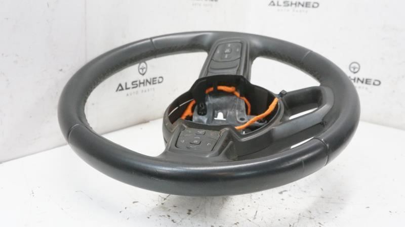 2020 Jeep Wrangler Left Driver Steering Wheel Black Leather 6CB581X7AE OEM - Alshned Auto Parts