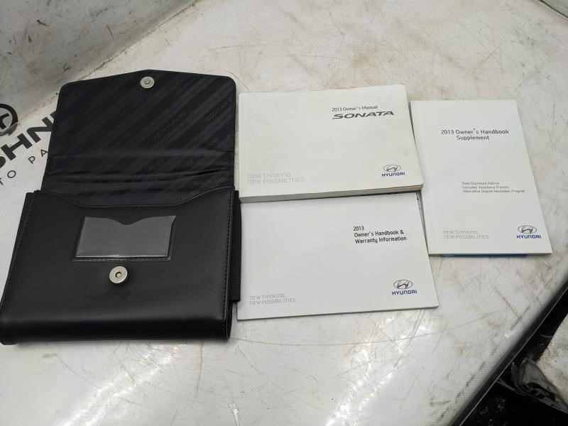2013 Hyundai Sonata Owners Manual Set with Case A3S0-EU36F OEM - Alshned Auto Parts