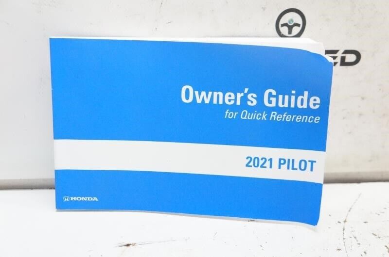 2021 Honda Pilot Owner's Guide Book 00X31-TG7-G500 OEM - Alshned Auto Parts