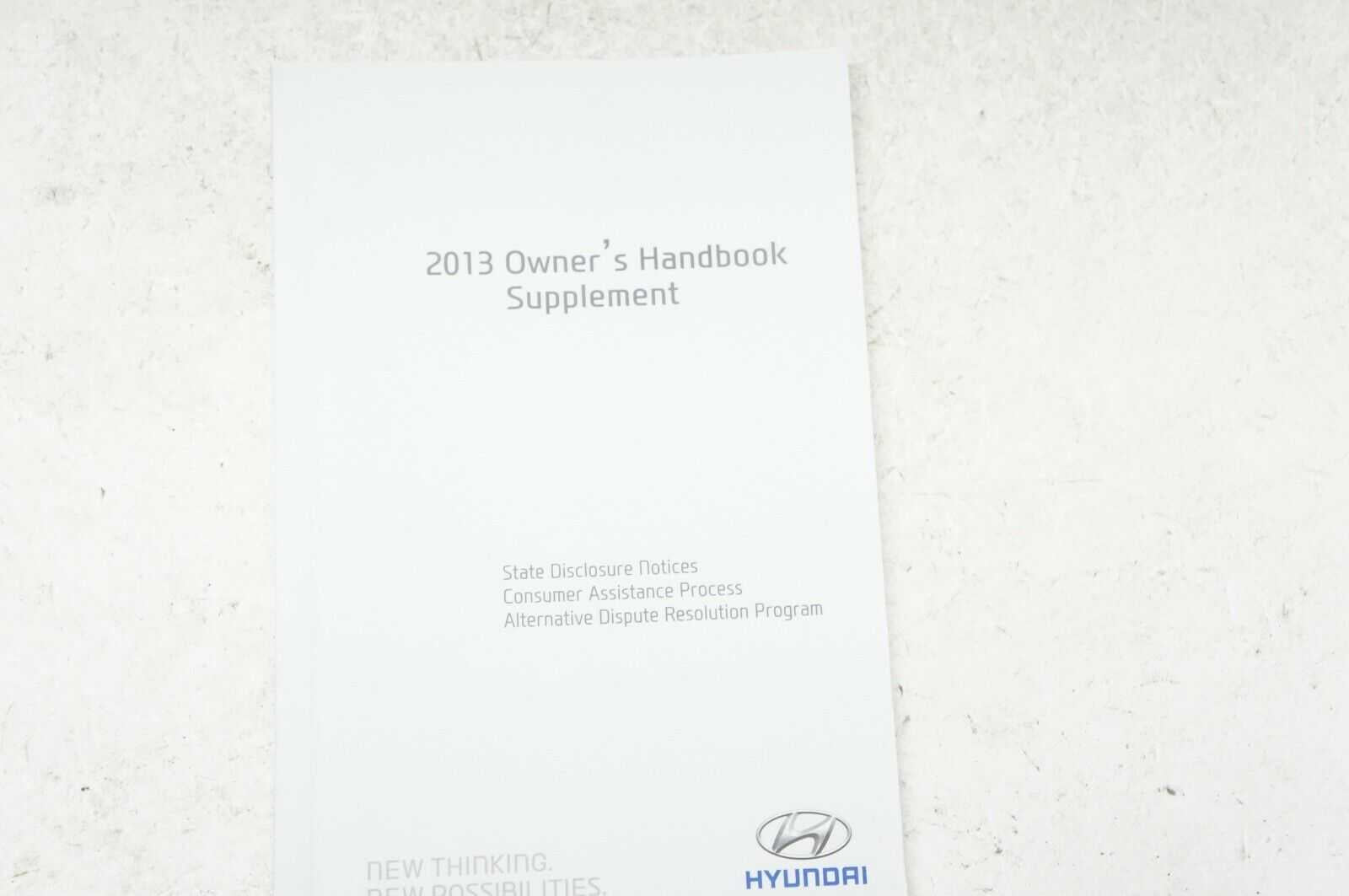 2013 Hyundai Santa Fe Owners Handbook With Case - Alshned Auto Parts