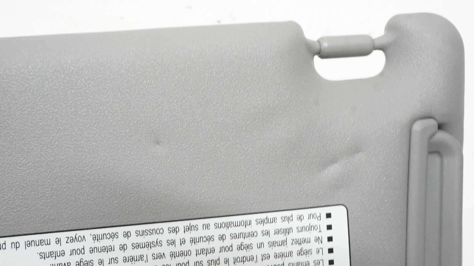 06-12 Toyota RAV4 Passenger Right Sun Visor (Gray) OEM 74310-42461-B2 - Alshned Auto Parts