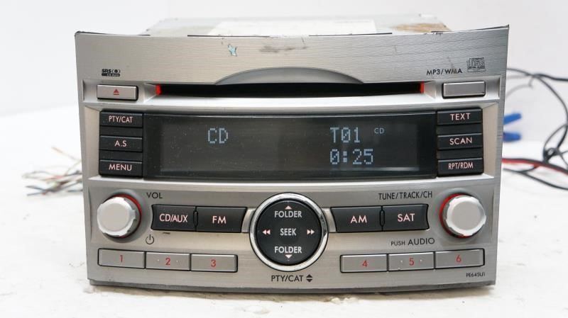 10-12 Subaru Legacy AM/FM CD MP3 SAT Radio OEM 86201AJ64A - Alshned Auto Parts