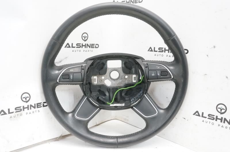 *READ* 2013-2016 Audi A4 Steering Wheel Black Leather 4L0419091AC OEM - Alshned Auto Parts