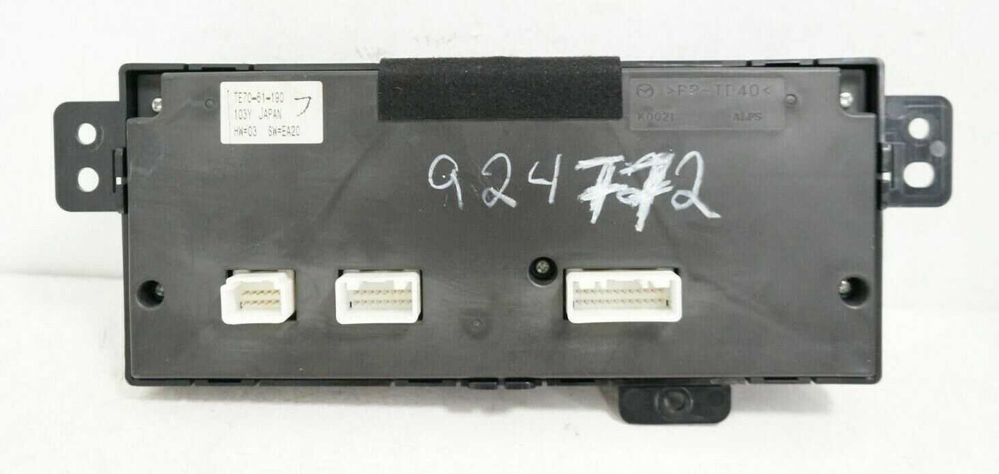 *READ* 2010-2015 Mazda CX-9 Temp Climate AC Heater Control Unit OEM TE70-61-190 - Alshned Auto Parts