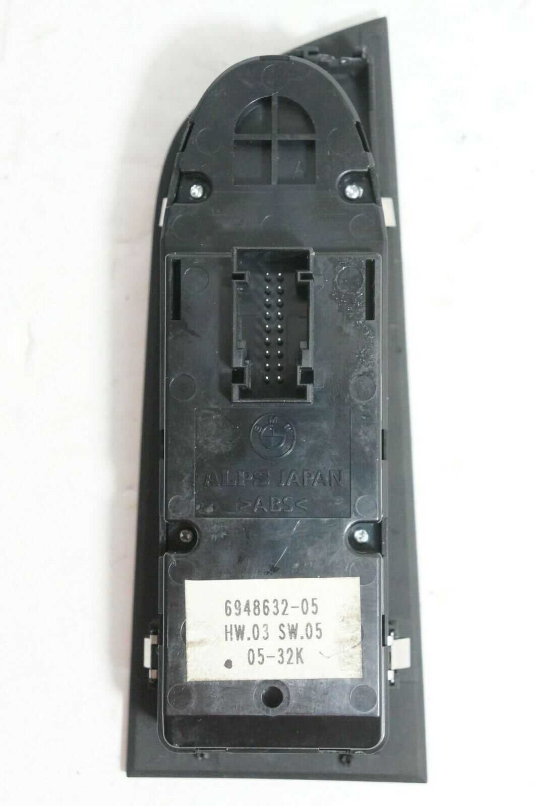 2006 BMW 330i LH Driver Master Power Window Switch OEM 6948632-05 - Alshned Auto Parts