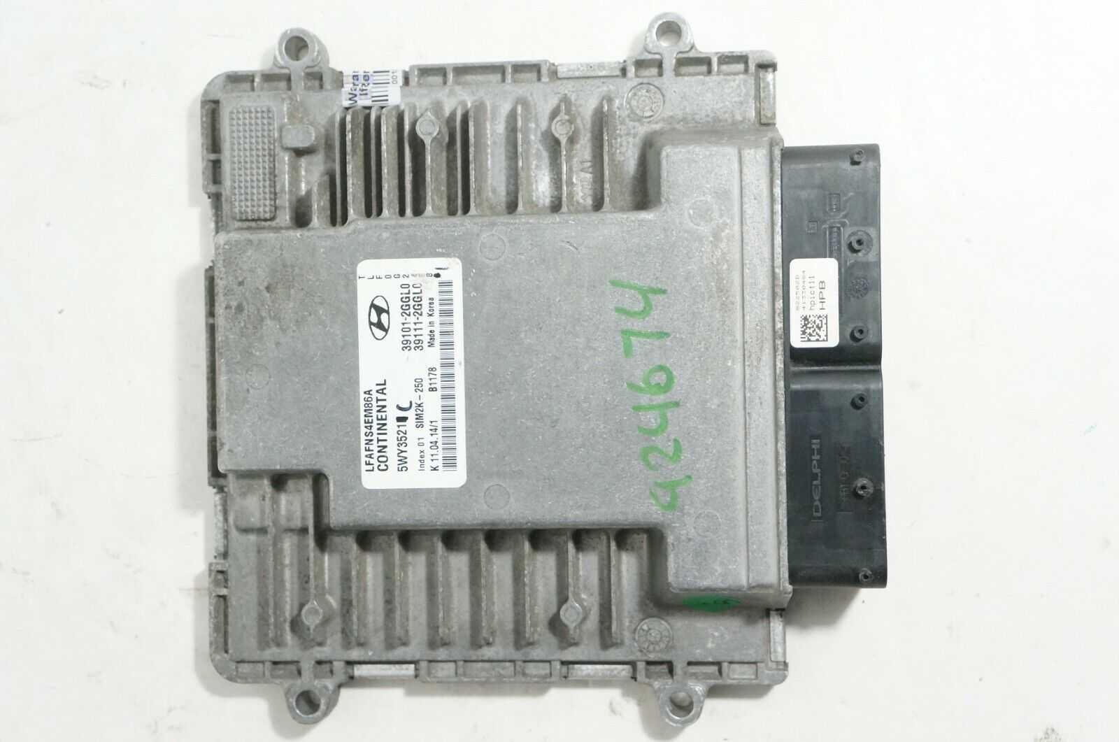 2015-17 Hyundai Sonata Engine Computer Module ECU OEM 60K Miles 39101-2GGL0 Alshned Auto Parts