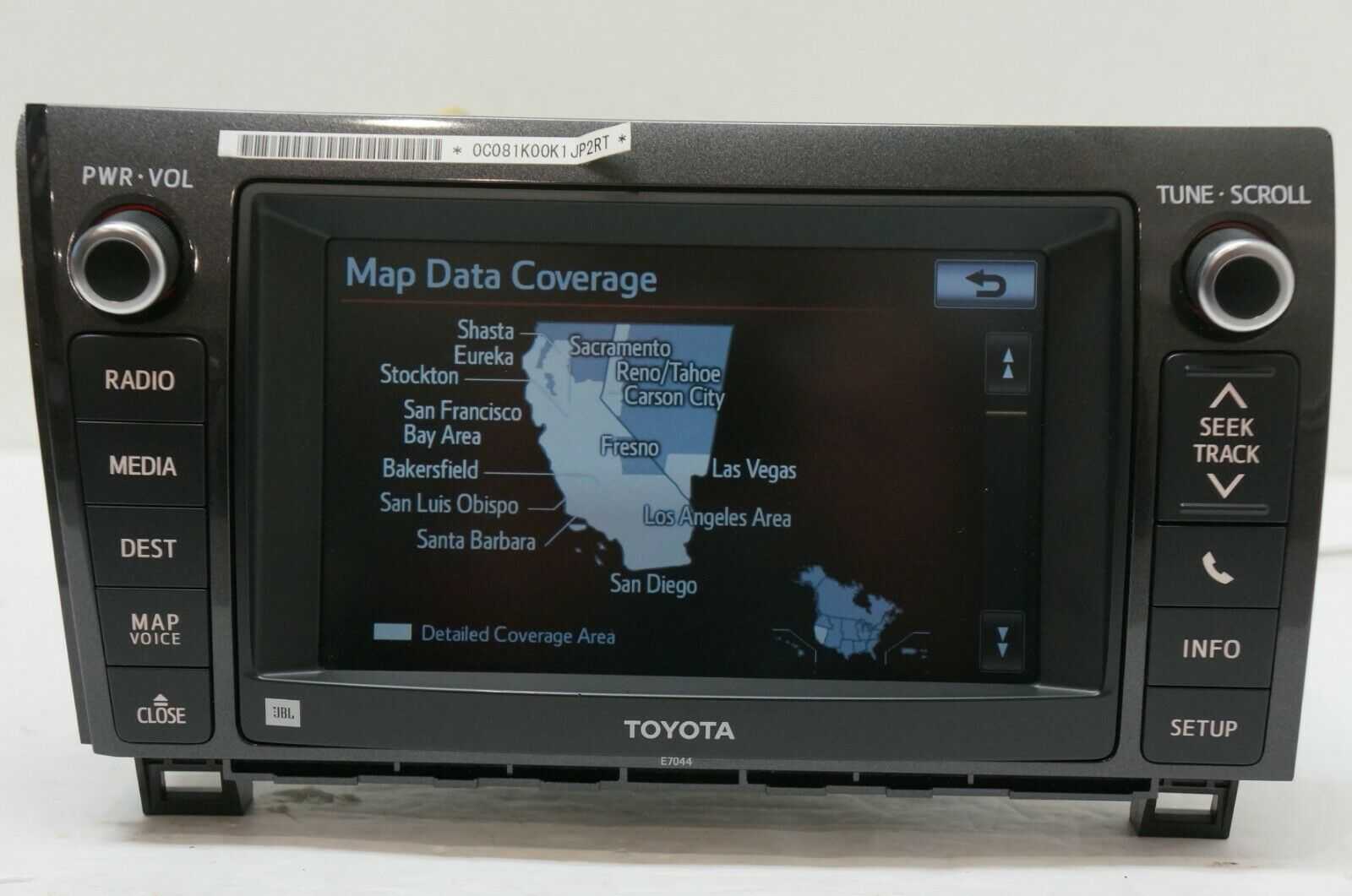 2013 2014 Toyota Sequoia Tundra Navigation Radio Receiver 86107-0C021 OEM E7044 Alshned Auto Parts