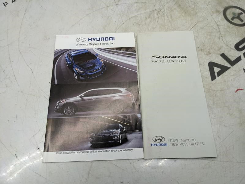 2013 Hyundai Sonata Owners Manual Set with Case A3S0-EU34F OEM - Alshned Auto Parts