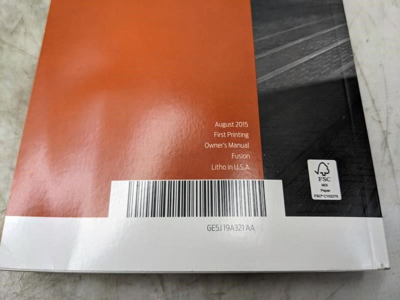 2016 Ford Fusion Owners Manual set GE5J-19A321-AA OEM - Alshned Auto Parts