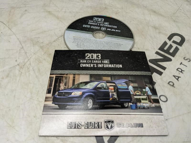 2013 Ram CV Cargo VAN Owners Information Booklet Set with Case - Alshned Auto Parts