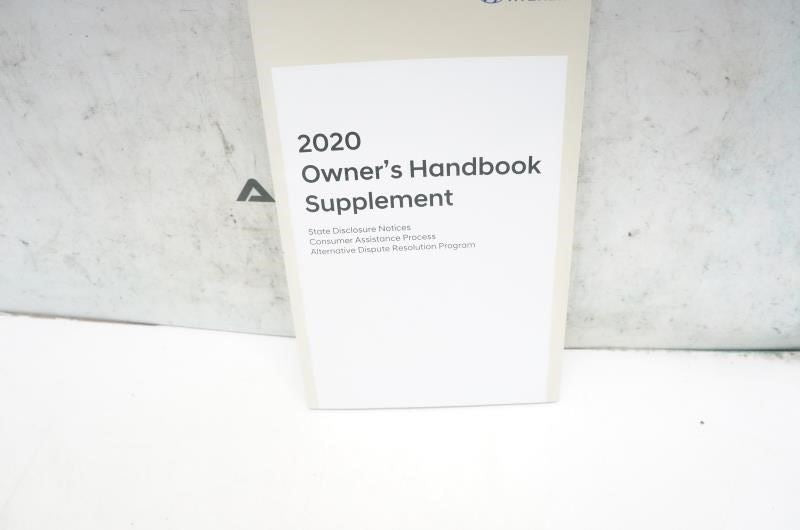 2020 Hyundai Elantra Owners Manual set with Case KF2O-EU9OD OEM - Alshned Auto Parts