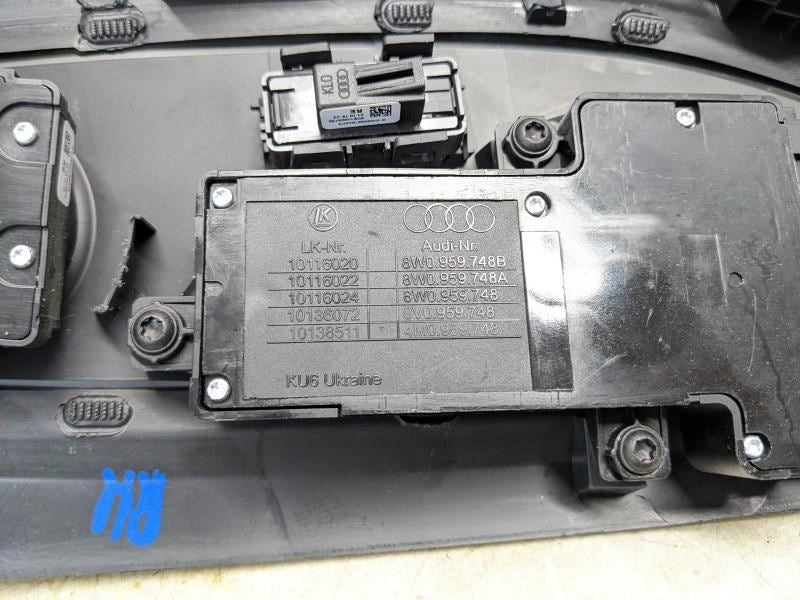 18-23 Audi S5 Sportback Front Right Side Adjust Power Seat Switch 8W0-959-748-B - Alshned Auto Parts