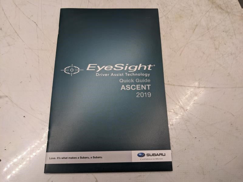 2019 Subaru Ascent Owners Manual Set with Case MSA5M1900A OEM - Alshned Auto Parts