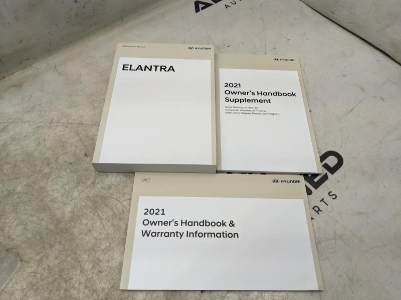2021 Hyundai Elantra Owners Manual Set LOAO-EU13G OEM - Alshned Auto Parts