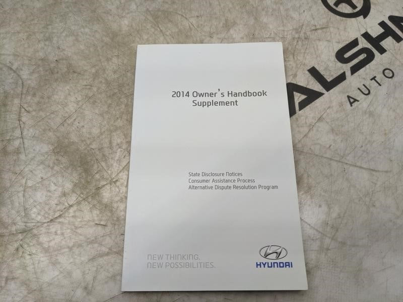 2014 Hyundai Sonata Owners Manual Set with Case A3S0-EU3DD OEM - Alshned Auto Parts