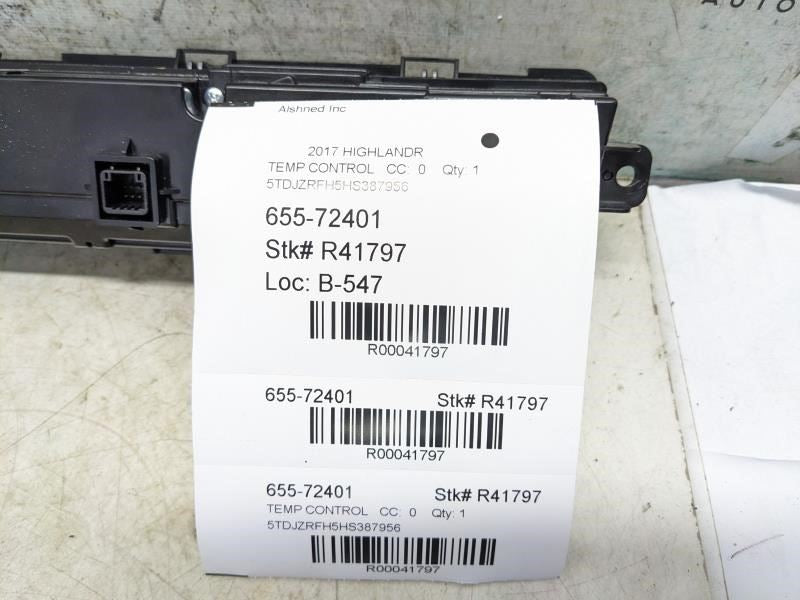 2014-19 Toyota Highlander AC Heater Temperature Climate Control 55900-0E400 OEM - Alshned Auto Parts