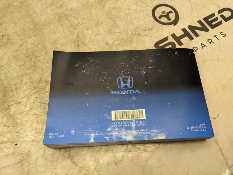 2014 Honda Accord Sedan Owners Manual only 31T2A610 00X31-T2A-6100 OEM *ReaD* - Alshned Auto Parts