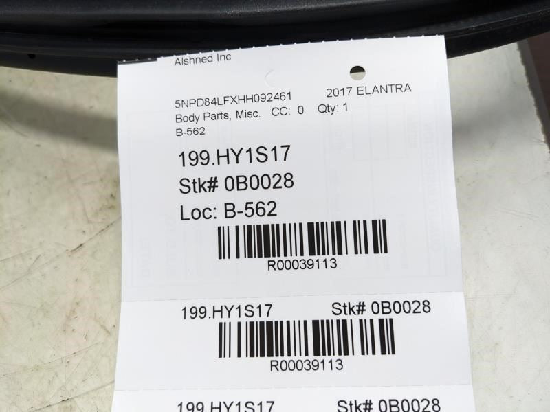 2017-20 Hyundai Elantra Front Right Door Weatherstrip On Body 82120-F30004X OEM - Alshned Auto Parts