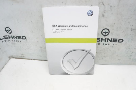 2014 Volkswagen Passat Quick Start Guide set with Case R38229 OEM - Alshned Auto Parts