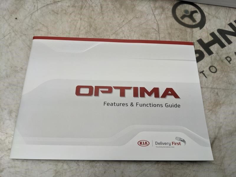 2019 Kia Optima Owners Manual Set with Case KDG5-EU8ND OEM - Alshned Auto Parts