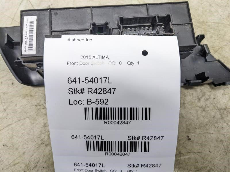 2013-2018 Nissan Altima Front Left Master Power Window Switch 25401-3TA5A OEM - Alshned Auto Parts