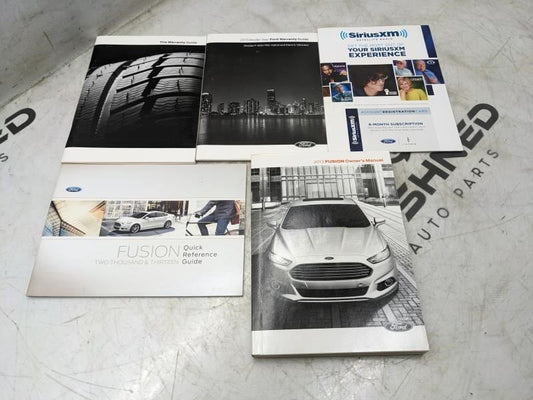 2013 Ford Fusion Owners Manual Set with Case DE5J-19A321-AA OEM - Alshned Auto Parts