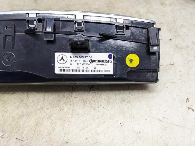 16-23 Mercedes-Benz C300 AC Heater Temperature Climate Control 205-905-47-06 OEM - Alshned Auto Parts