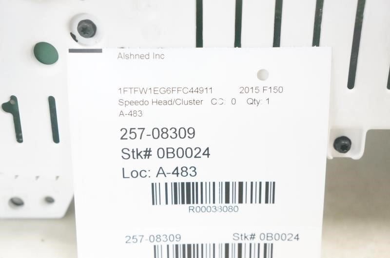 15-16 Ford F150 Speedometer Gauge Instrument Cluster 121K FL3T-10849-CJJ *ReaD* - Alshned Auto Parts