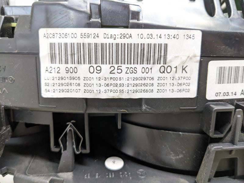 14-16 Mercedes-Benz E350 Speedometer Gauge Instrument Cluster 91K mph 2129000925 - Alshned Auto Parts