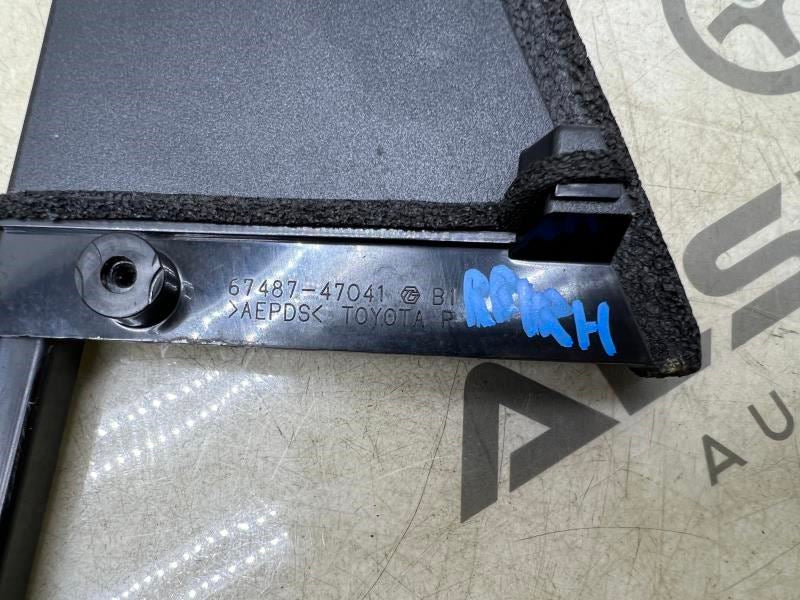 2010-2015 Toyota Prius Rear Right Door Outer Corner Trim 67487-47041 OEM - Alshned Auto Parts