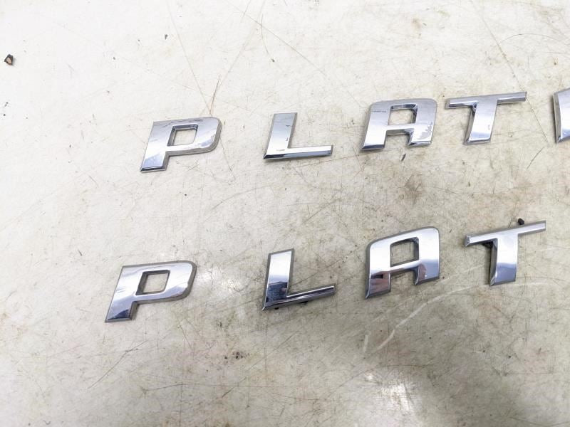 2013-2016 Ford 250SD Pickup Box Side Nameplate ''Platinum'' Set DC3Z-16720-A OEM - Alshned Auto Parts