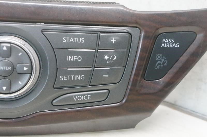 2013-2016 Nissan Pathfinder Dash Navigation Control Panel 3KA6A-210252 OEM - Alshned Auto Parts
