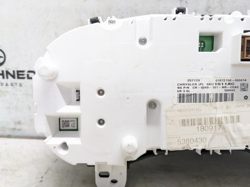2018 Jeep Grand Cherokee Speedometer Gauge Instrument Cluster 68331511AC OEM - Alshned Auto Parts