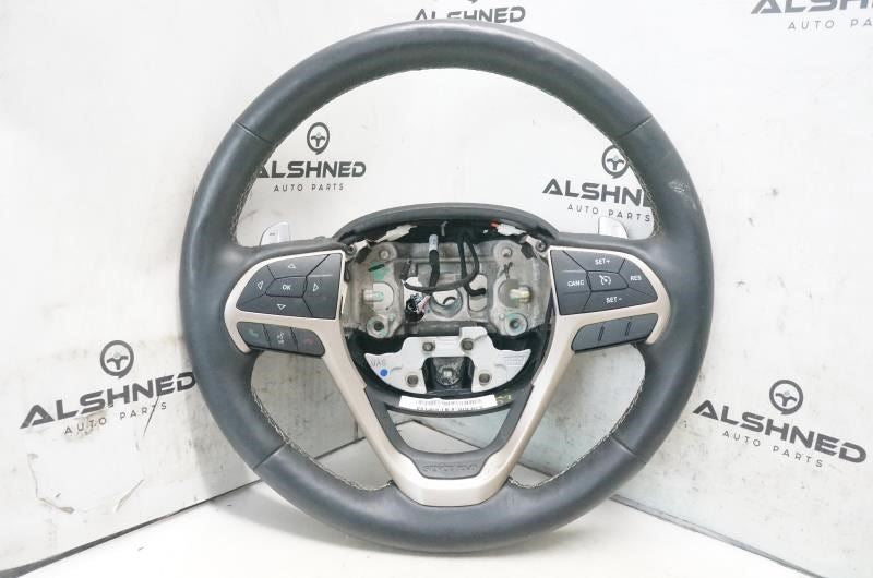 14-16 Jeep Grand Cherokee Steering Wheel  w Control Buttons 5RB86DX9AA *ReaD* - Alshned Auto Parts