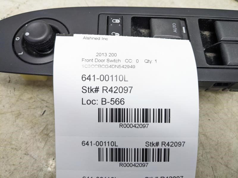 2011-2014 Chrysler 200 Front Left Door Master Power Window Switch 04602781AA OEM - Alshned Auto Parts