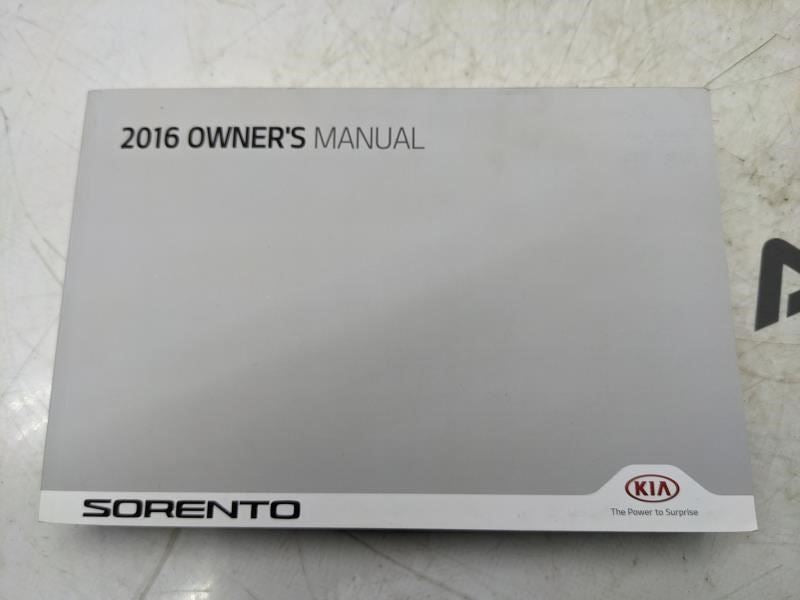 2016 Kia Sorento Owners Manual Set with Case C6MS7-F2000 OEM - Alshned Auto Parts