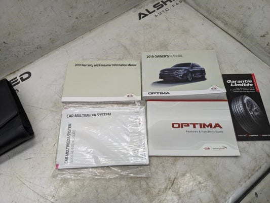 2019 Kia Optima Owners Manual Set with Case KDG5-EU8ND OEM - Alshned Auto Parts