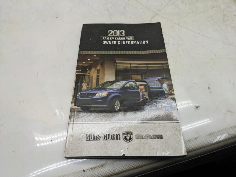2013 Ram CV Cargo VAN Owners Information Booklet Set with Case - Alshned Auto Parts