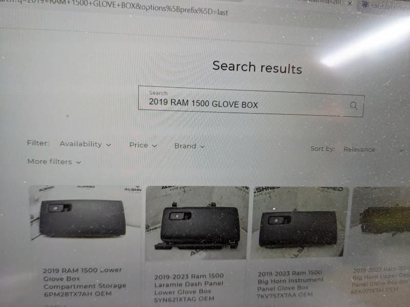 2019-2023 Ram 1500 Glove Box Storage Compartment Black 2469219TX7 OEM - Alshned Auto Parts