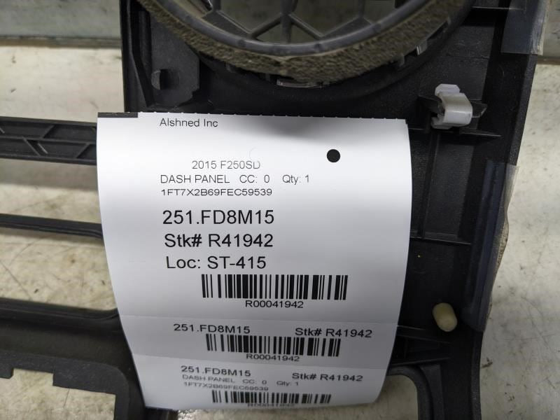 13-16 Ford F250SD Dash Radio Temperature Control Bezel BC34-2504302-C OEM *ReaD* - Alshned Auto Parts