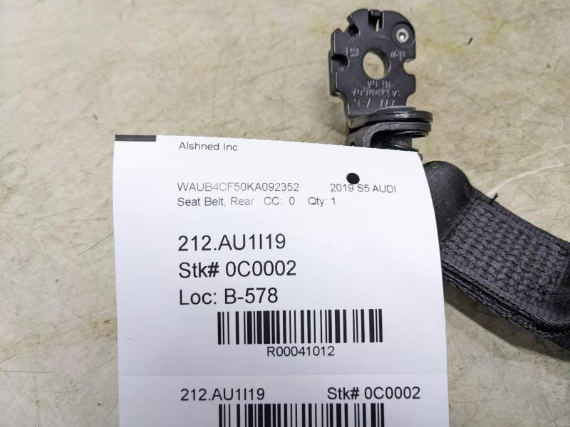 2018-2023 Audi S5 Rear Left Center Seat Belt Buckles 8W0-857-739-C-MNB OEM - Alshned Auto Parts