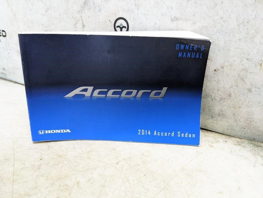 2014 Honda Accord Sedan Owners Manual Only 31T2A610 00X31-T2A-6100 OEM - Alshned Auto Parts