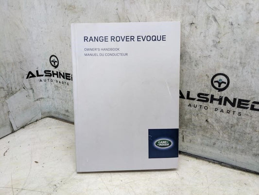 2014 Range Rover Evoque Owners Handbook Set with Case LRL-18-02-60-151 OEM - Alshned Auto Parts