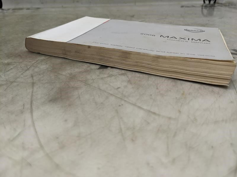 2008 Nissan Maxima Owners Manual only OM8E-0A34U0 OEM * ReaD* - Alshned Auto Parts