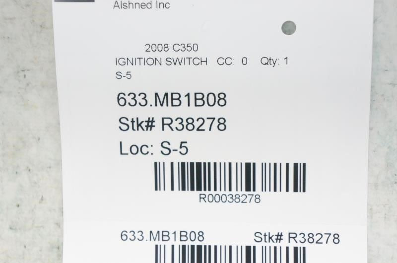 2008-2015 Mercedes-Benz C350 Ignition Starter Switch 207-905-26-00 OEM - Alshned Auto Parts