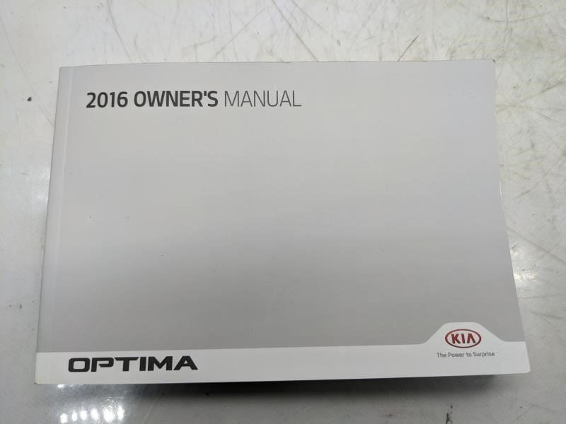 2016 Kia Optima Owners Manual Set with Case GDG5-EU66F OEM - Alshned Auto Parts